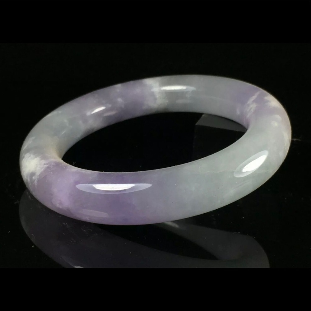 59mm  Natural Lavender Jadeite jade Bangle Bracele
